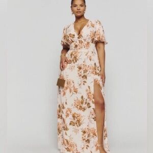 Reformation Shayla Floral Print Dress - Size 14